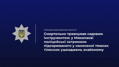 Поліцейські працюють на місці виявлення тіла чоловіка в Миколаєві