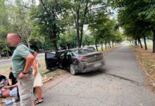 Зіткнення автомобілів Citroen Jumper і Hyundai Sonata у Миколаєві