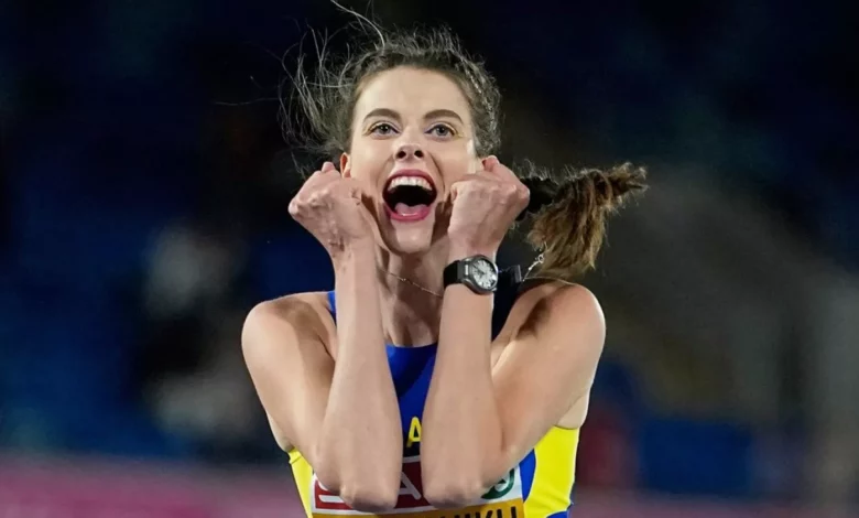 Ярослава Магучіх на чемпіонаті Європи зі стрибків у висоту