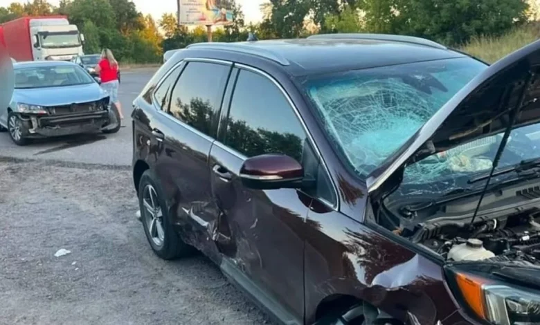 ДТП за участю трьох автомобілів у Вінницькій області