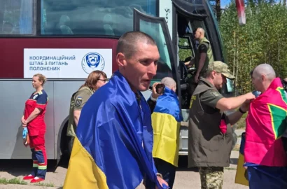 103 украинских защитника, освобождённые из российского плена