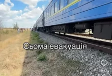 Кадр із відео пасажирки поїзда Київ—Миколаїв про 16-годинну поїздку