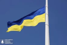 У Миколаєві під час церемонії 23 серпня підняли Державний прапор України