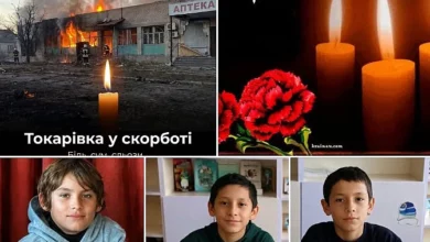 Фотографії трьох учнів Колосівського ліцею, які загинули під час атаки російського безпілотника на Миколаївщині