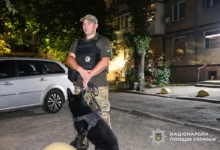 Вечірній поліцейський рейд у Миколаєві за участю патрульних, спецпризначенців і кінологів зі службовими собаками