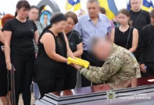 Прощання з поліцейським Вадимом Домаєвим у Миколаєві