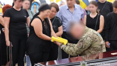 Прощання з поліцейським Вадимом Домаєвим у Миколаєві
