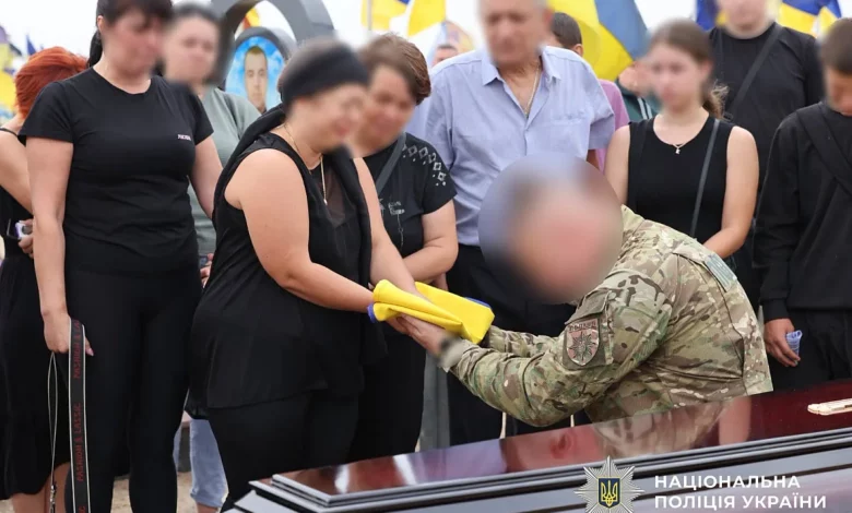 Прощання з поліцейським Вадимом Домаєвим у Миколаєві