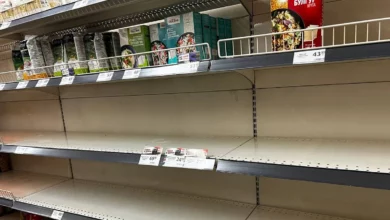 Продукти на полицях супермаркету