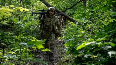 Українські військові проводять операцію в лісовій місцевості на Куп’янському напрямку