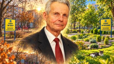 Вадим Сердцев на тлі скверів "Зв'язку" та "Вітовський" у Корабельному районі Миколаєва. Колаж: Korabelov.info