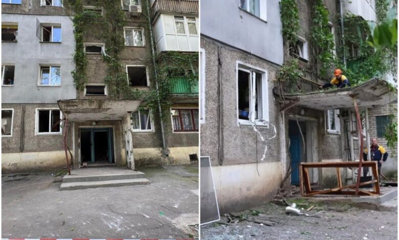дім, пошкоджений внаслідок вибуху газу