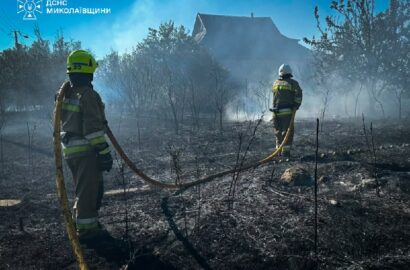 Наслідки пожеж на Миколаївщині та робота рятувальників, ілюстративне фото