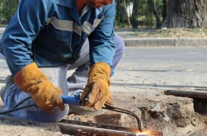 Ремонт трамвайної колії на 6-й Слобідській у Миколаєві