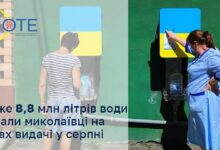 Точка видачі очищеної води у Миколаєві