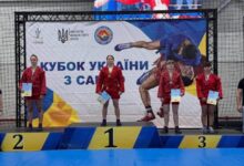 Миколаївські спортсмени під час всеукраїнського турніру з боротьби самбо