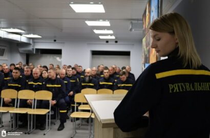 Урочисте нагородження працівників ДСНС у Миколаєві до Дня рятувальника