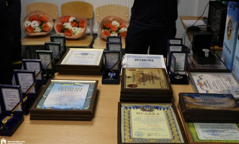Урочисте нагородження працівників ДСНС у Миколаєві до Дня рятувальника