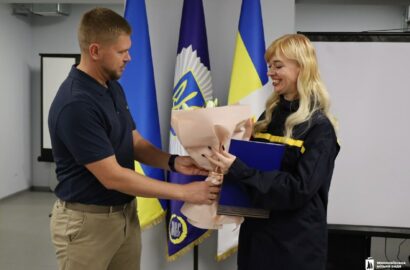 Урочисте нагородження працівників ДСНС у Миколаєві до Дня рятувальника