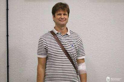 Працівники Миколаївської міської ради під час здавання донорської крові