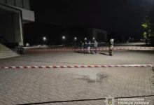 Місце вибуху гранати у Шептицькому Львівської області