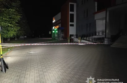 Місце вибуху гранати у Шептицькому Львівської області