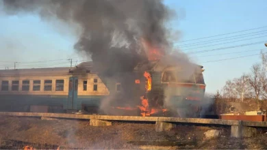 Пасажирський поїзд №122 Київ—Миколаїв, який потрапив під атаку