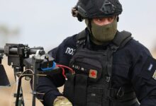 Спецпризначенець поліції Олександр, який служить у мобільній групі захисту неба Миколаївщини