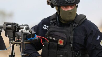 Спецпризначенець поліції Олександр, який служить у мобільній групі захисту неба Миколаївщини
