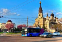 Автобус на міському маршруті в Миколаєві