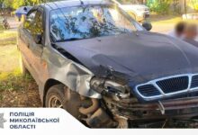 Місце зіткнення автомобіля ЗАЗ і мотоцикла Geon Stinger у Кам’янці