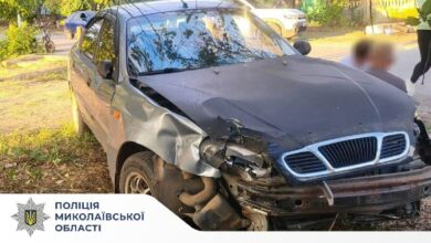Місце зіткнення автомобіля ЗАЗ і мотоцикла Geon Stinger у Кам’янці