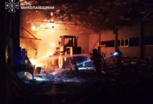 Ліквідація однієї з трьох пожеж на Миколаївщині
