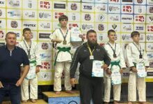 Миколаївський дзюдоїст Тимофій Хіморода після перемоги на чемпіонаті України