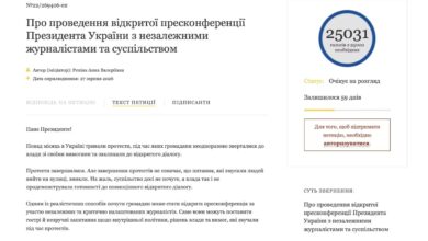 Петиція про відкриту пресконференцію Володимира Зеленського за участю незалежних медіа