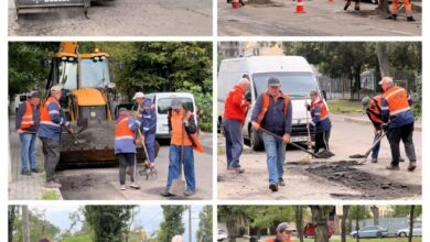 Роботи з благоустрою доріг у Миколаєві
