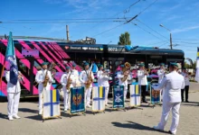Музичний тролейбус у Миколаєві до Дня захисників і захисниць України