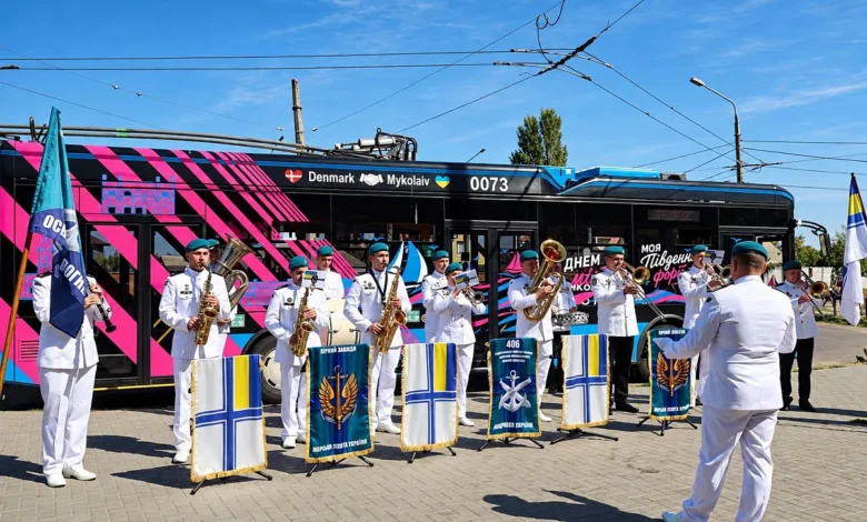 Музичний тролейбус у Миколаєві до Дня захисників і захисниць України
