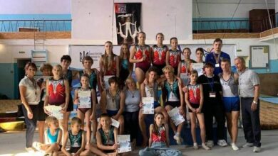 Миколаївські акробати на змаганнях зі стрибків на акробатичній доріжці
