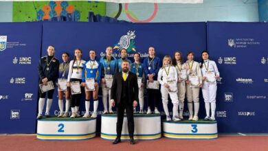 Вікторія Коротченко на чемпіонаті України з фехтування серед юніорів у Львові