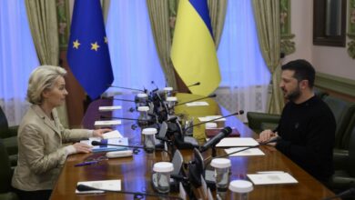 Володимир Зеленський та Урсула фон дер Ляєн — ілюстративне фото Офісу Президента