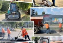Дорожні роботи комунальників на вулицях Миколаєва