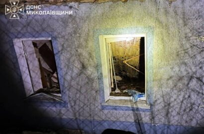 Наслідки атаки безпілотників на житлові будинки в Дмитрівці на Миколаївщині