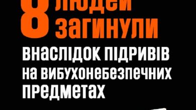 Трактор у полі на місці вибуху в Баштанському районі