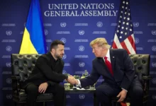 Володимир Зеленський і Дональд Трамп під час зустрічі в Нью-Йорку