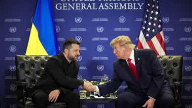 Володимир Зеленський і Дональд Трамп під час зустрічі в Нью-Йорку