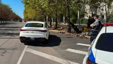 Наслідки ДТП за участю Mercedes і мотоцикла Lifan 350, фото з джерела