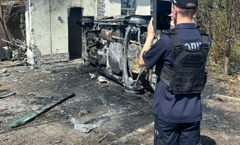 Наслідки атаки БпЛА на приватні будинки та автомобілі у Миколаєві