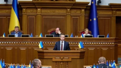 Сергій Корецький виступає перед Верховною Радою України, архівне фото PAP