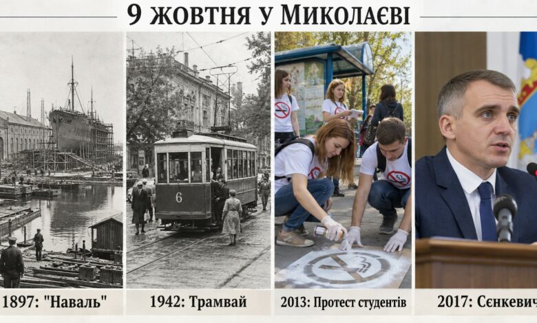 Трамваї під окупацією, зміна мера та збитий літак: чим запам'яталося 9 жовтня у Миколаєві